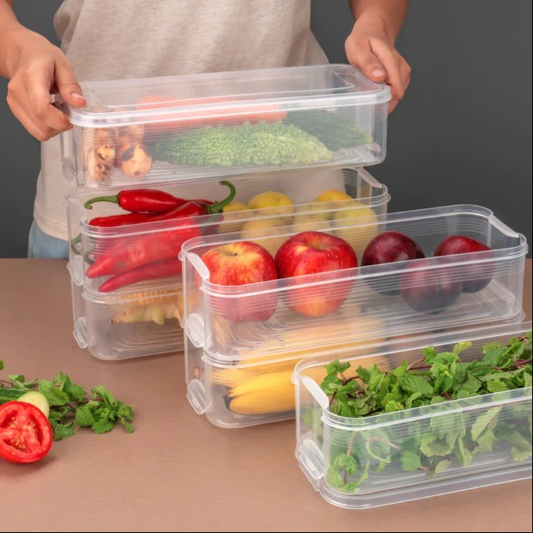 SpiceX Multi-Purpose Storage Tray – For Fridge & Pantry  (Set of 3)