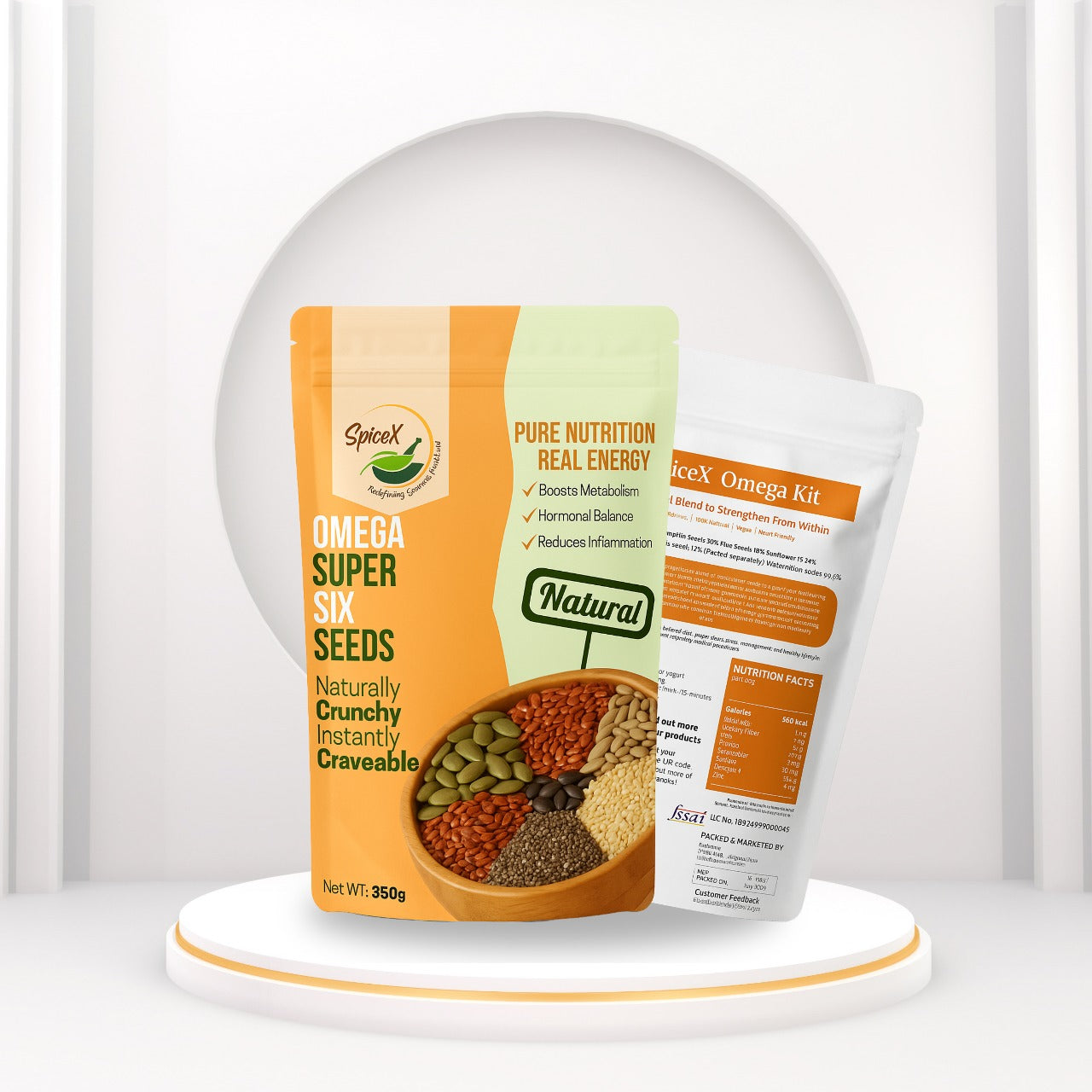 SpiceX Omega-Rich Super-6 Blend – Nutrition in Every Spoon