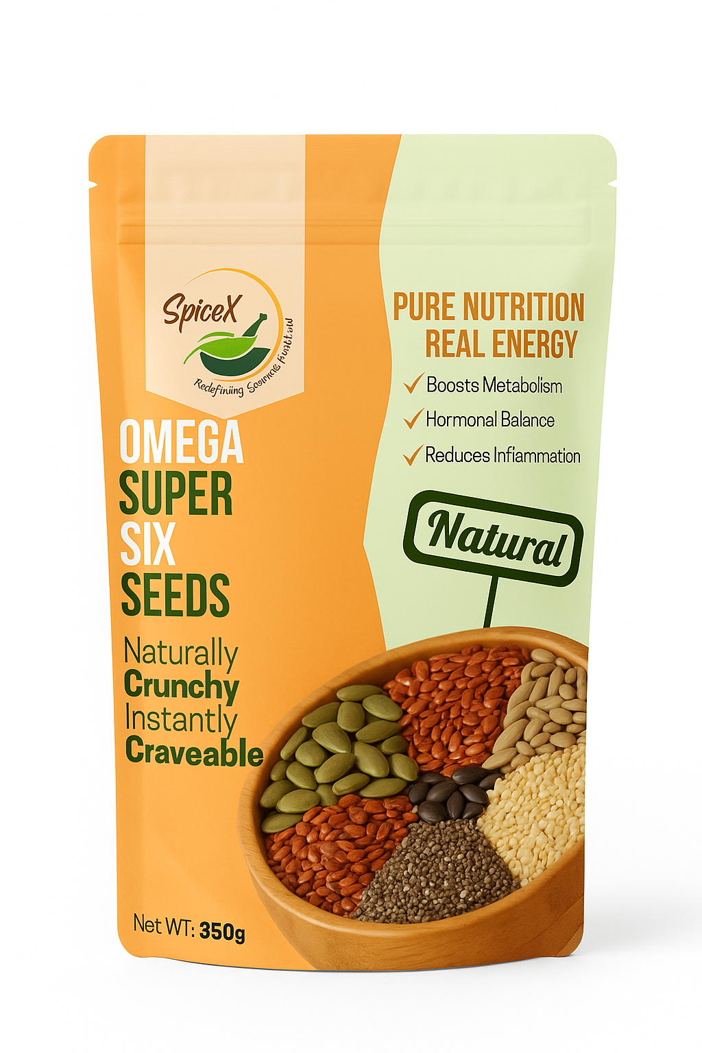 SpiceX Omega-Rich Super-6 Blend – Nutrition in Every Spoon