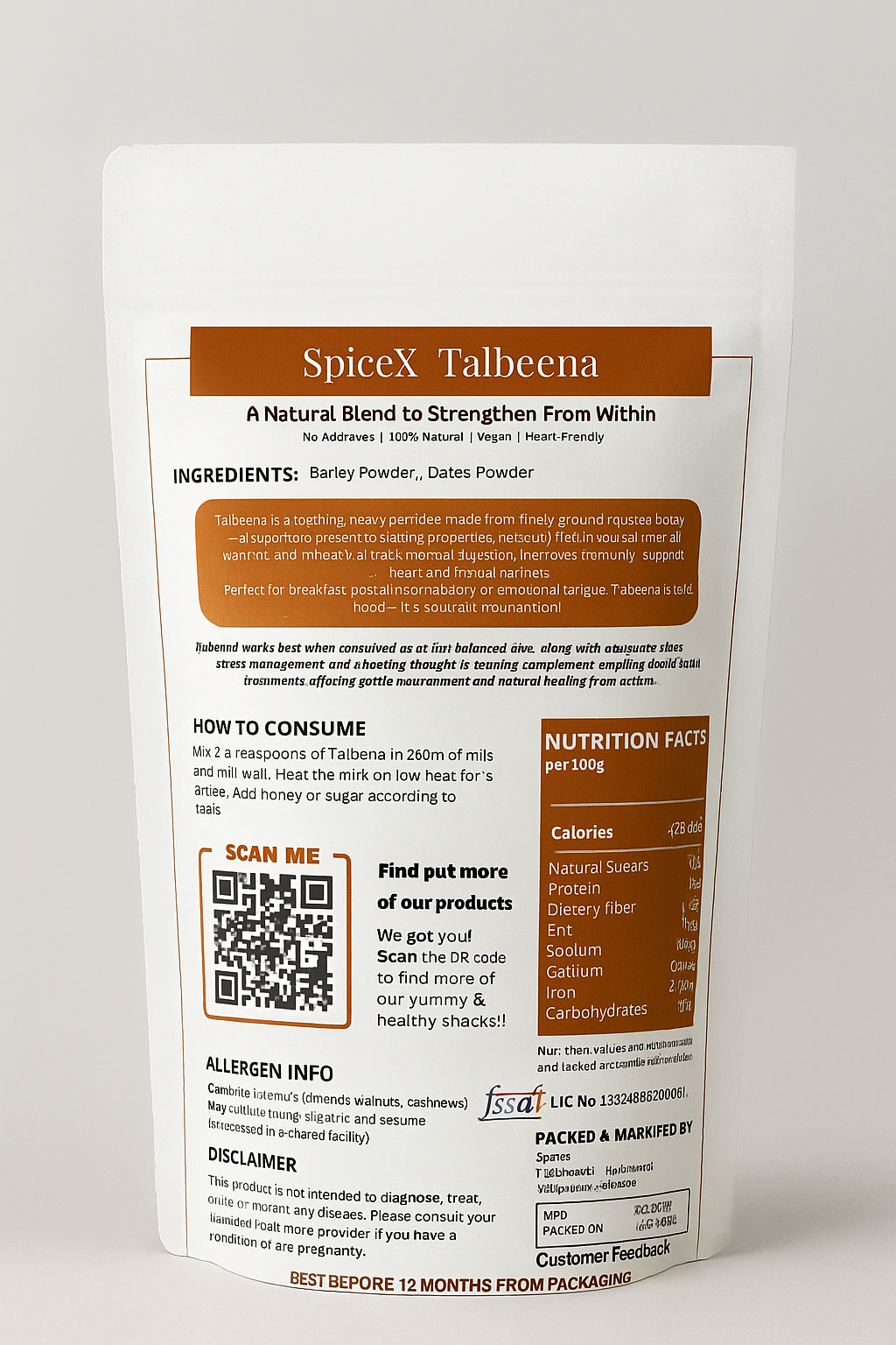 SpiceX Talbina Mix – with Dry Fruits